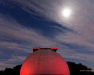 Moon over Dome 2016 George Observatory on Astronomy Day, 2016