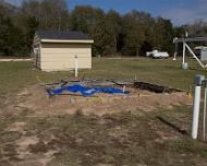 Bob Menius obs Bob Menius and David Herlinger starting work on their observatory.