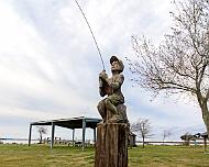 FT_BoyFishing_SGoldberg Monument to children fishing, Baytown Nature Center