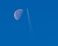 Moon-Plane-2013-03-03 Plane passing the Moon