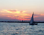 GalvestonBay_Sailboat_Sunset Sailing into the Sunset, Galveston Bay