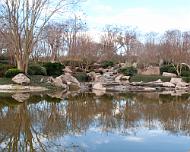 Herman-Park-Japanese-waterfall At the Japanese Gardens in Hermann Park