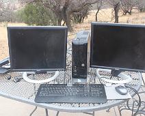 HP Computer HP Pavillion Slimline, 2 monitors, kybd, mouse