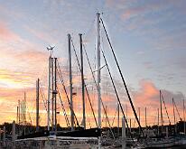 Ma Alahi v2 At the dock at sunset